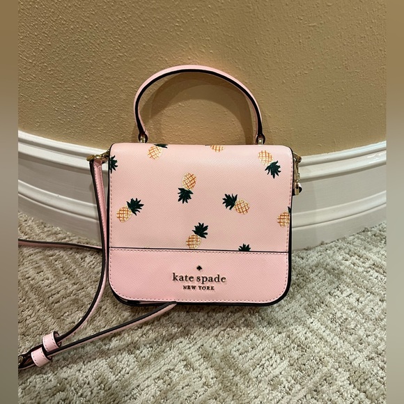 Kate Spade Staci Square Pineapple Crossbody - Picture 1 of 4